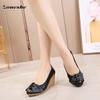 100% Leather Comfortable Women's Shoes High Heels