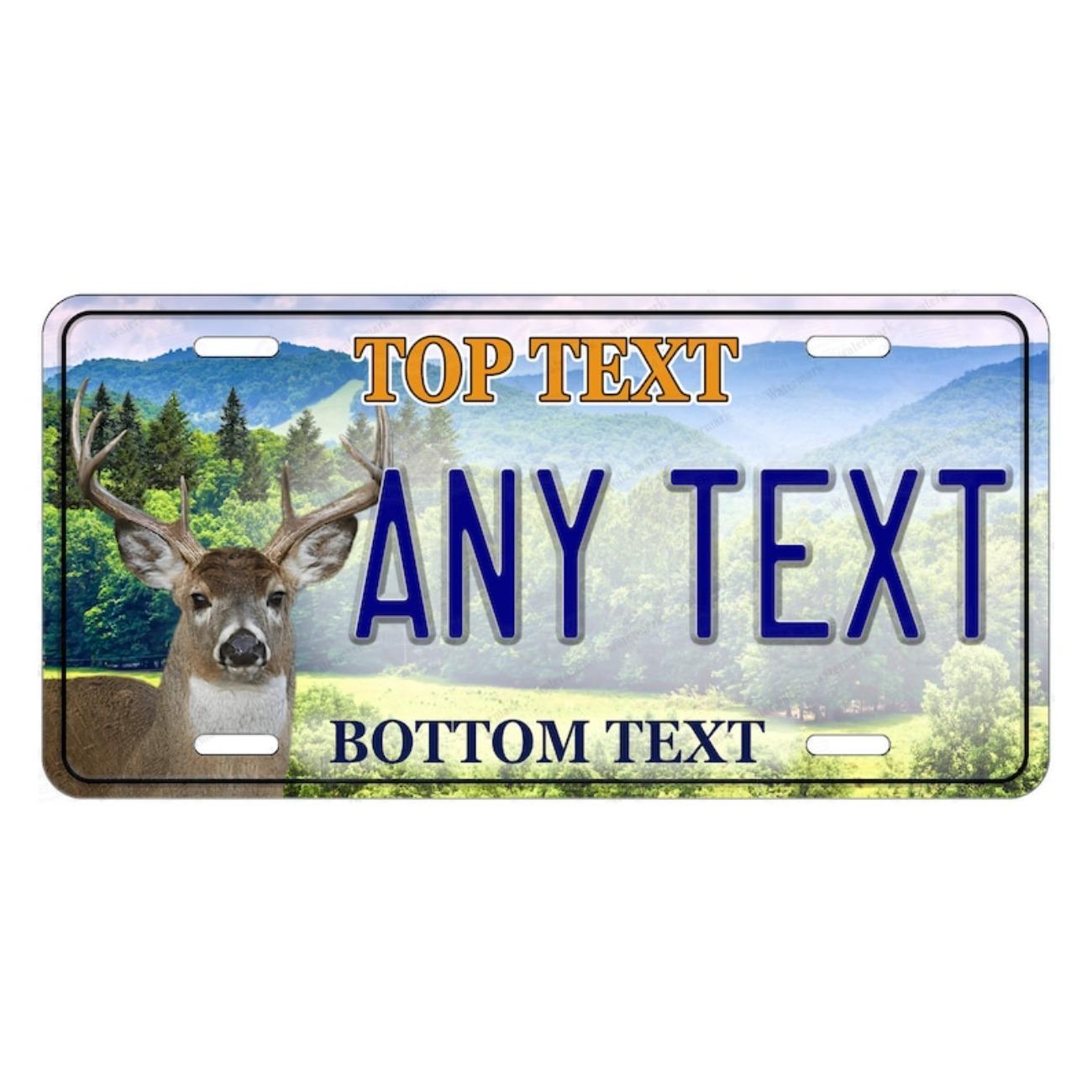 

Personalized Deer Head Metal Tin Sign Home Bar Cave Wall Decor белый