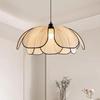 Mid-Century Wabi-Sabi French Retro Chandelier: Elegant Floral Design for Living, Bedroom, or Study