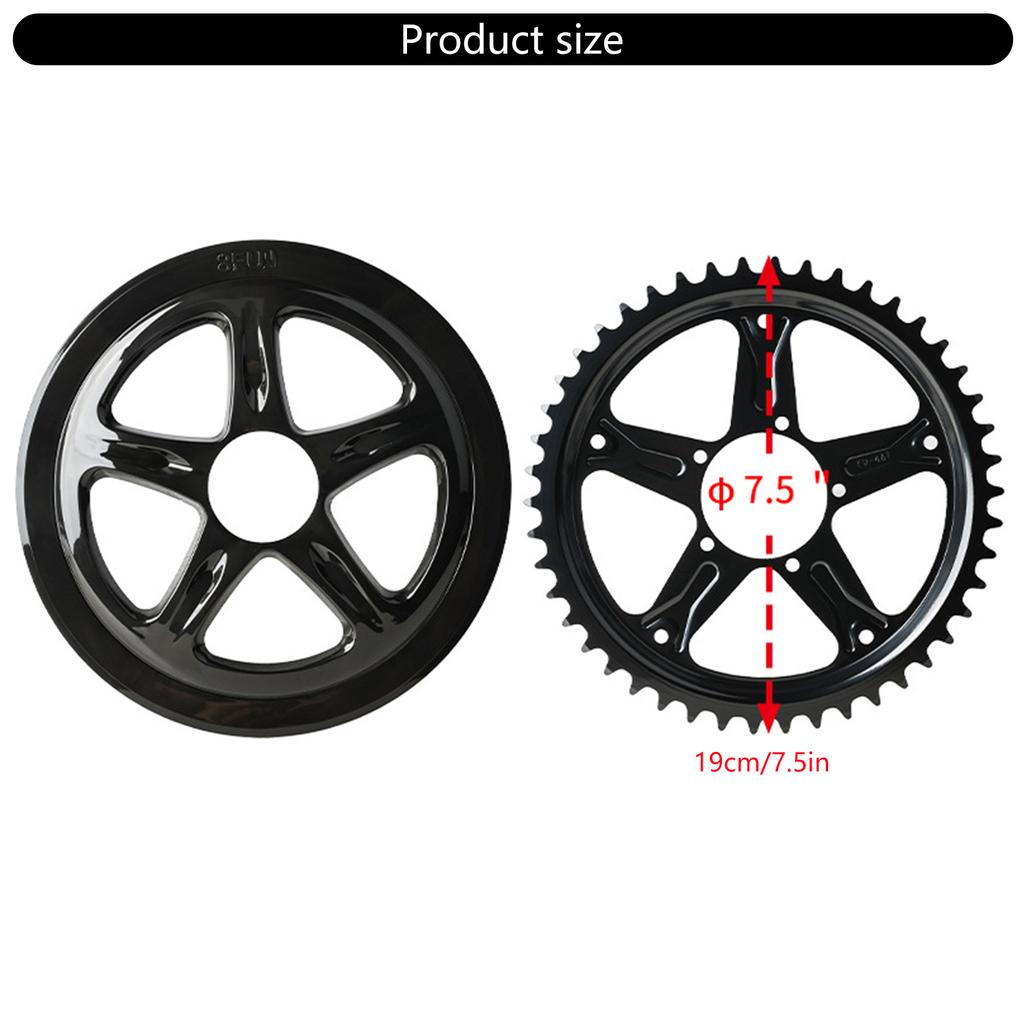 Electric Bike 44T/46T/48T/52T Chainring Chainwheel Middle Motor Chain Wheel Chainring Electric Bicycles Chainwheel