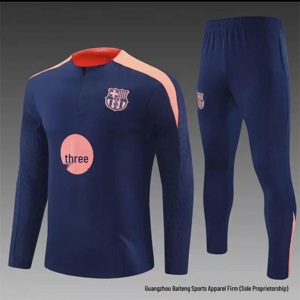 New Real Madrid Vs. Barcelona Adult Match Jersey and Training Suit Set 2526