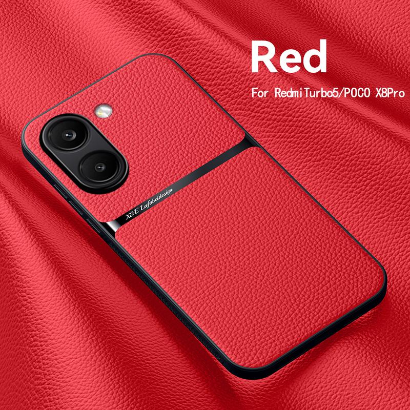 Pro Xiaomi POCO X8 Pro X8 Pro Max Pouzdro Magnetické PU Kůže +TPU Okraj Ultra-tenké Odolné proti Pádu Ochrana Fotoaparátu Kryt