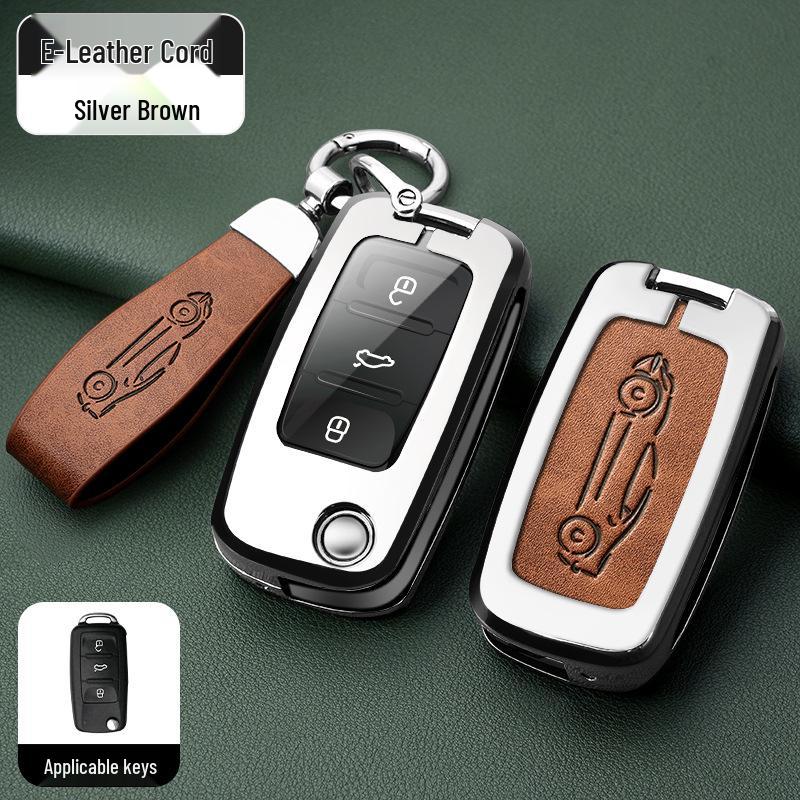 Metal Key Shell for Volkswagen Models: New Sagitar, Lavida Plus, Tayron, Tuon, Tiguan L, Bora, Magotan