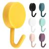 Easy Install Wall Hooks 10PCS Adhesive Hooks, Decorative Multi-colored Plastic Hangers, No Strong for Bags Drilling Required Colorful Storage