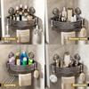 Corner Shower Caddy Suction Cup Shower Shelf Corner No Drilling Bathroom Shower Organizer Storage Rack Adhesive .