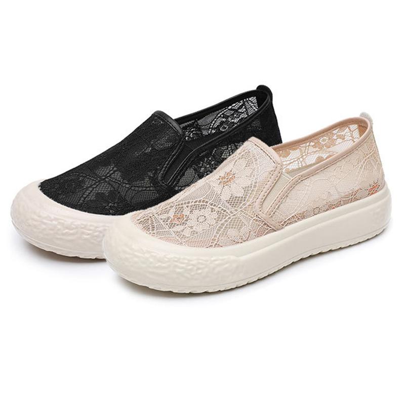 Spring Summer Women’s Breathable Mesh Shoes Lady Lightweight Slip-on Shoes Women Casual Non-slip Comfortable Walking Shoes