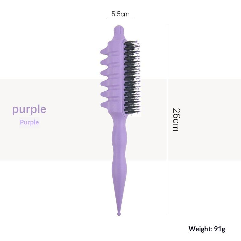 Curling Hair Styling Brush 1PC Heat Resistant Salon Grade Shaping Comb for Men Women Wet Dry Hair