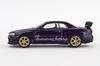 TrueScale Miniatures MINI GT Nissan Skyline R34 Tommykaira Midnight Purple Drive Finished Model 1/64 GT-R R-z Right-Hand