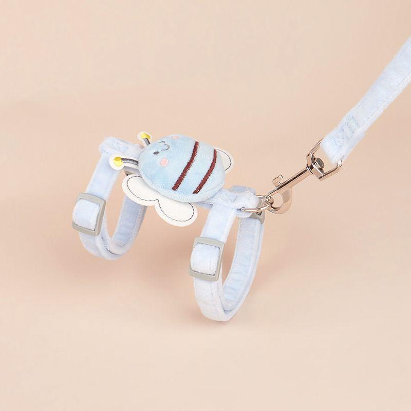 

Bee I-Shaped Cat Traction Rope Chest Strap Pet Supplies Cat Traction Belt Cat Walking Rope Chest Back S-small (about 1.50 kg-3.50 kg Bee I-Traction-Blue