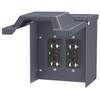 Electrical Outlet Box with Cover Double WRTR GFCI 20AMP Outlets Water Proof 3R Enclosure for Outdoor