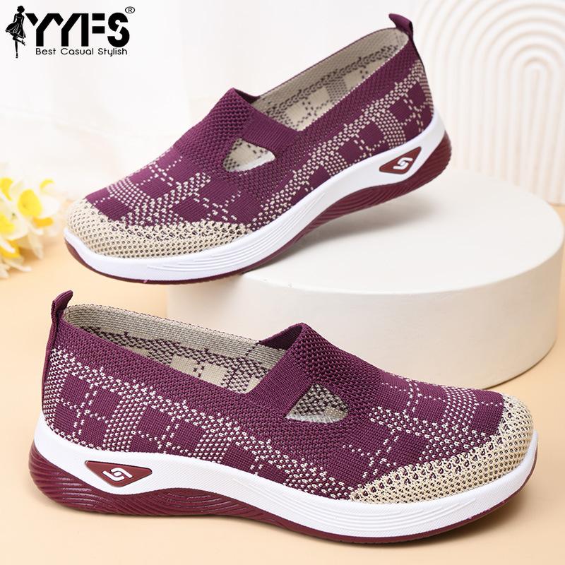 Shoes for Women SHEIN New Style Women's Shoes Casual Mom Shoes Socks Mesh Shoes Soft Bottom Sports Shoes for Women