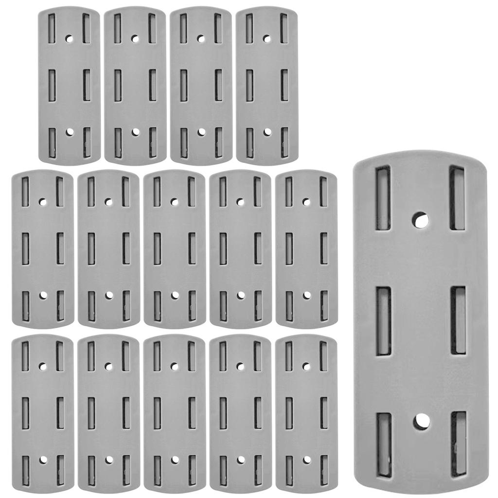 15PCS Power Socket Strip Holder Wall-Mounted Self-Adhesive Punch-Free Socket Holder for Kitchen Home Office Wire Organization