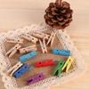 20 Pcs DIYSmall Size 35mmX10mm Mini Natural Wooden Clips For Photo Wall Clips Clothespin Craft Decoration Clips Pegs Wholesale