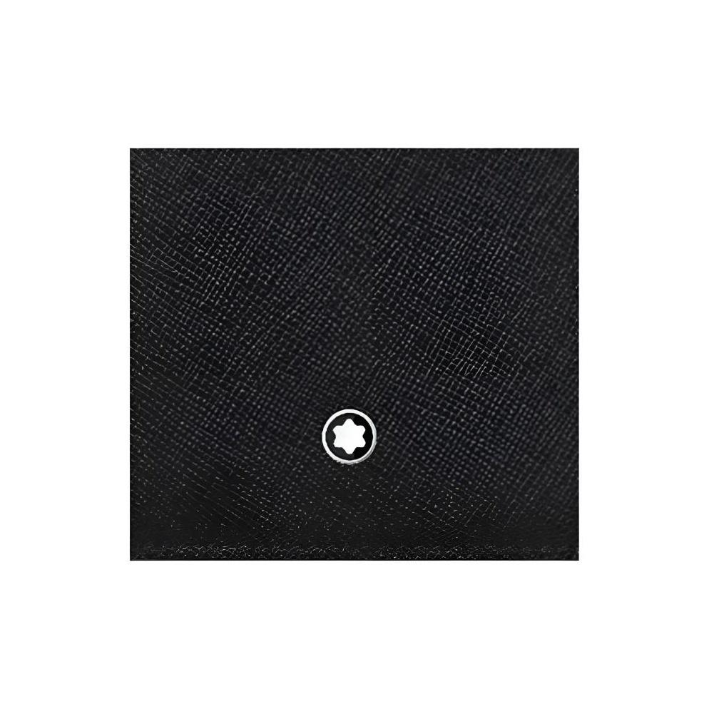 Montblanc Logo Leather Wallet Men Wallet Black 128583