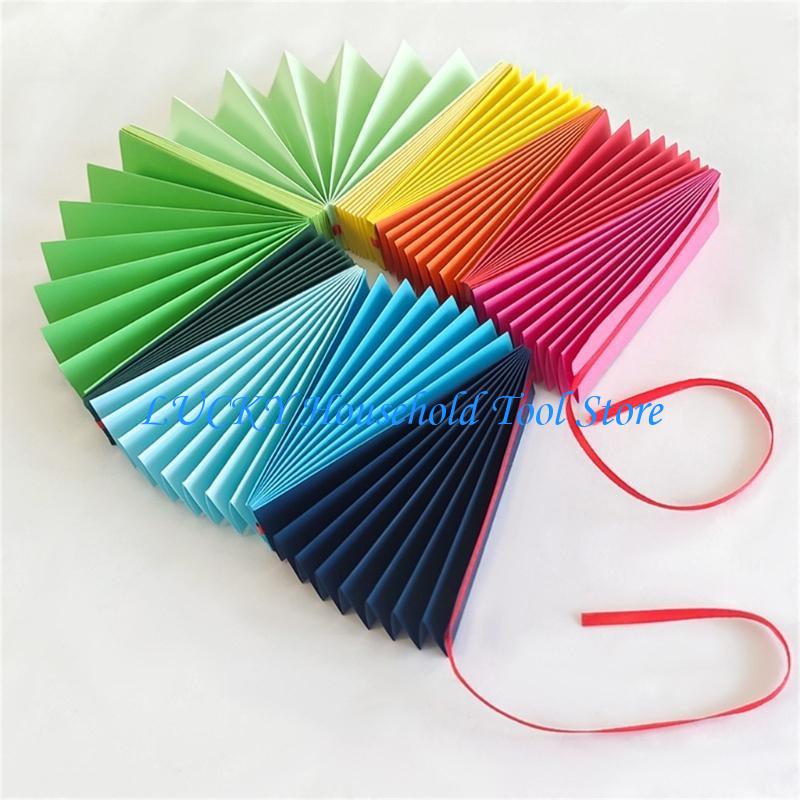 J0MC 3pcs Birthday Parties Pull Flag Eye Catching Paper Fan Banners Accessories