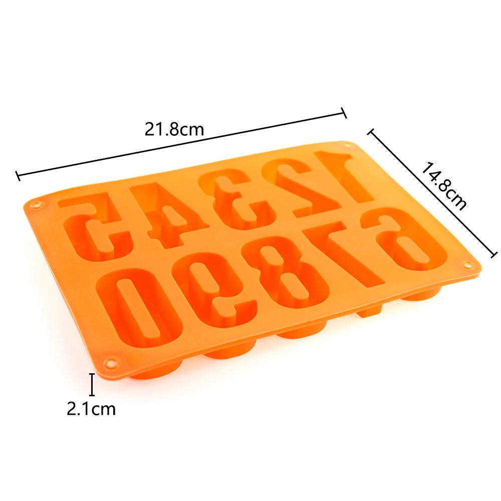Silicone World Silicone Number Chocolate Mold DIY Cookie Candy Cake Mold Baking Pastry Mould Cake Decorate Kitchen Baking Tools