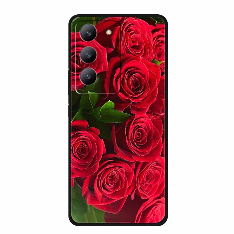 For Redmi 15 Phone Case Fashion Pictures Black Silicone TPU Soft Back Cover Case For Xiaomi Redmi 15 4G 5G Case Redmi15 Bag 6.9"