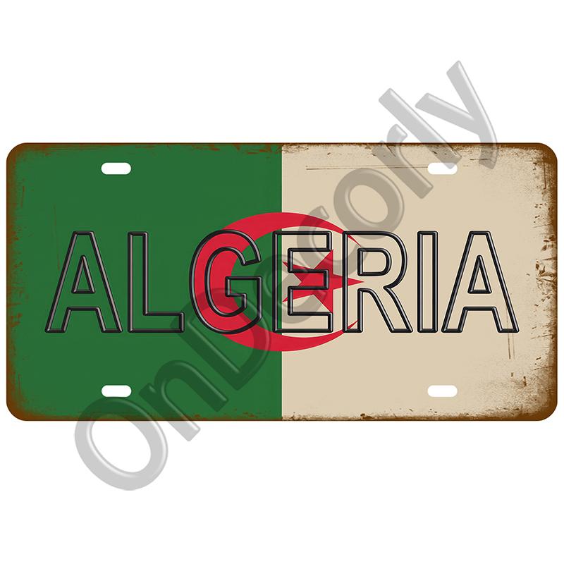 Retro Nationell Flagga Dekorativ Tallrik Vintage Plack Metallskylt Väggdekor Konst Hem För Bar Pubdekor Målning Man Cave Poster