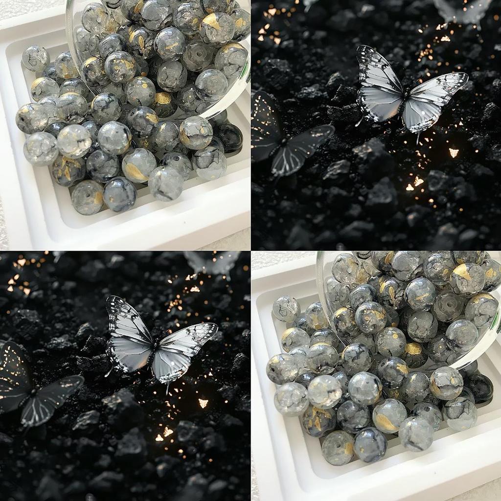 10mm Handmade Lampwork Loose Beads: Perfect for DIY Bracelets, Necklaces, and Accessories