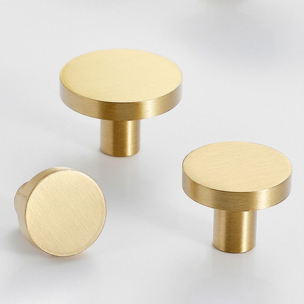 Simple Drawer and Cabinet Door Copper Handles Modern All-copper Handles Brass Handles  Kitchen