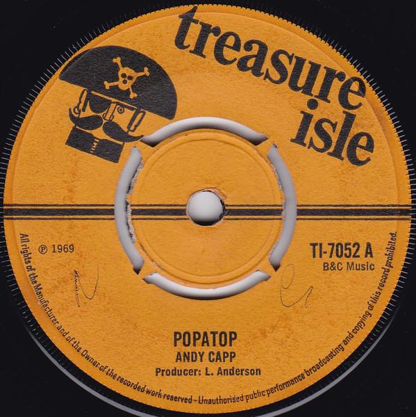 

7-дюймовая пластинка ANDY CAPP RICO RODRIGUEZ Popatop The Lion Speaks TI7052 Treasure Isle 1970 UK Регги Ска Даб Б/у