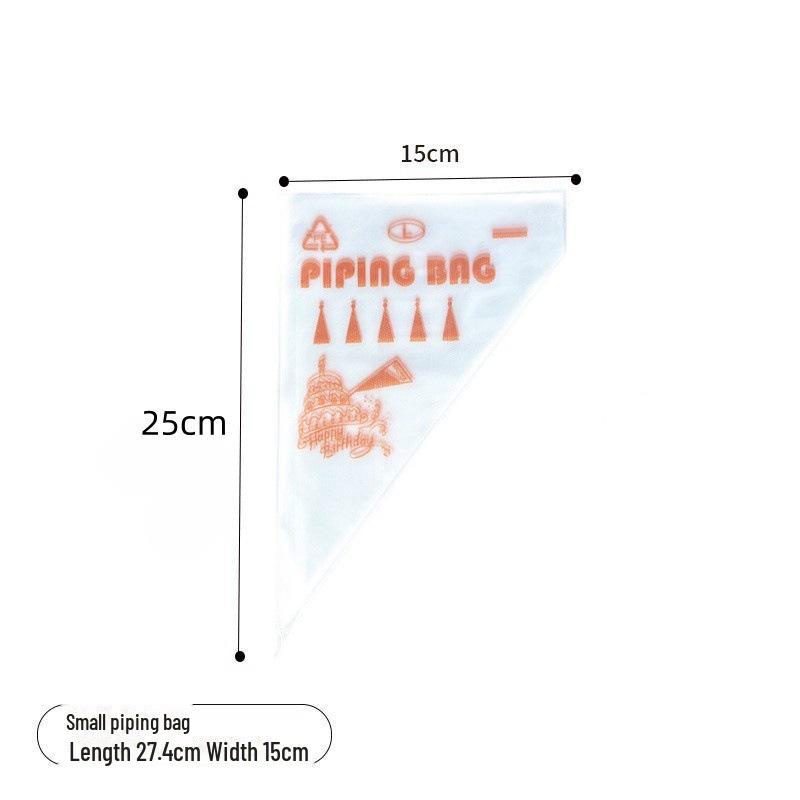 "Food-Grade Disposable Cookie & Cake Decorating Bags for Baby Food & Chocolate with Beautiful Seam"
