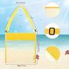 Ultra Light Mesh Beach Bag Adjustable Shoulder Strap Portable Sea Shell Collecting Bag Kids Beach Bag Beach Toy Bag