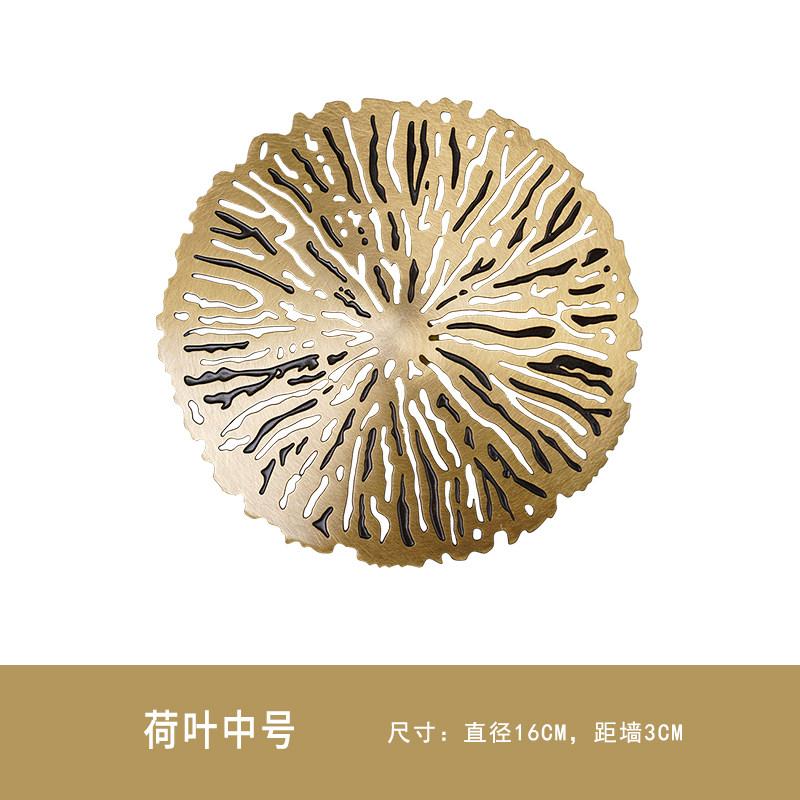 Modern 3D Metal Wall Art Creative Goldfish & Lotus Leaf Metal Wall Hanging Home Office Decoration Living Room Background