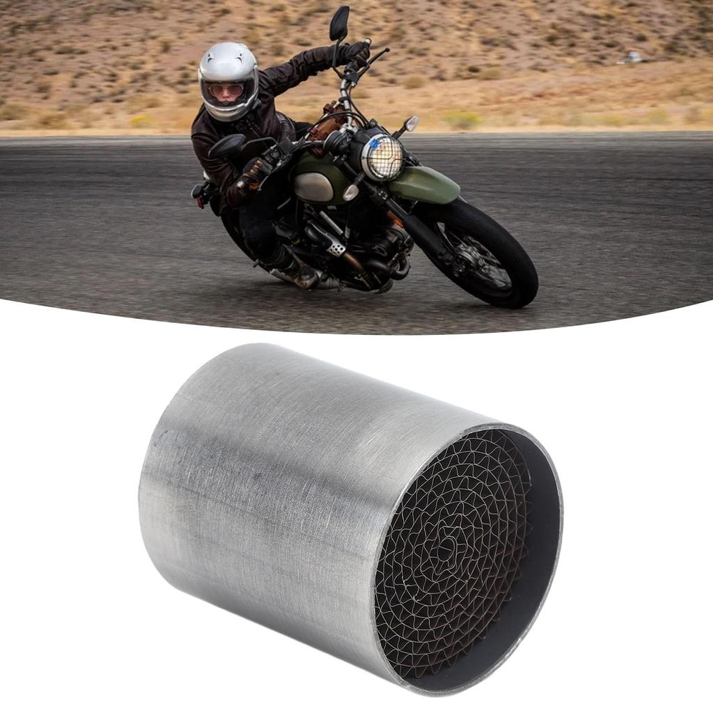 Exhaust Muffler Catalyst, Noise Reducing Removable Universal Exhaust Pipe Catalyst (42 X 50 Mm)