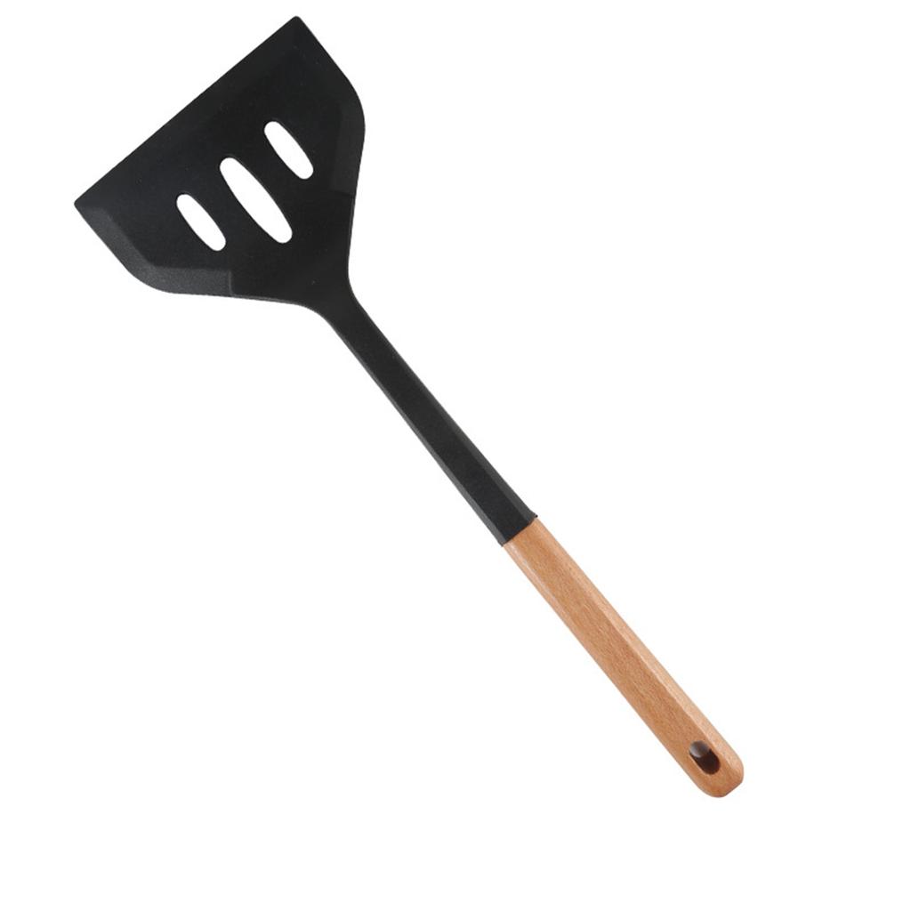 Silicone Cooking Utensils, Kitchen Utensils, -Free Spatula Set With Heat-Resistant Wooden Handles, Suitable For Non-Stick Pans