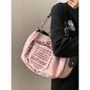 Vintage Letter Y2k Torebka Damska Gotycka Duża Pojemność Casual Crossbody Torebka Damska Harajuku Estetyczna Torba Tote