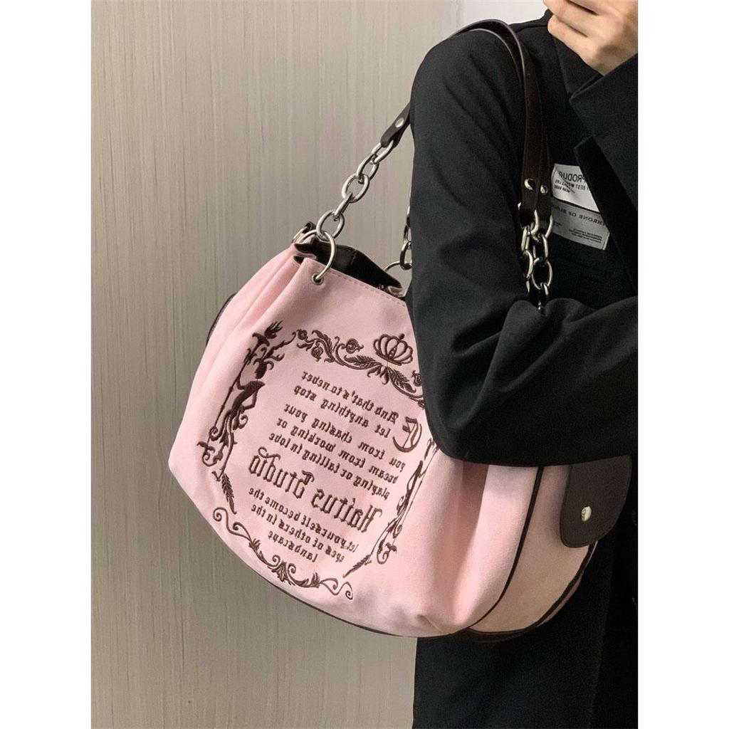 Vintage Letter Y2k Torebka Damska Gotycka Duża Pojemność Casual Crossbody Torebka Damska Harajuku Estetyczna Torba Tote