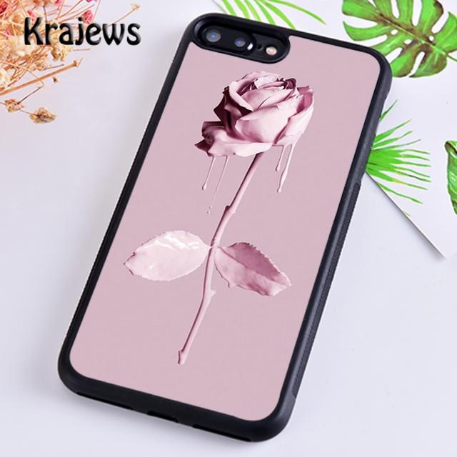 Pink Glitch Flower Aesthetic Phone Case Cover For iPhone 17 Air 16 15 14 plus 11 12 13 pro max coque Fundas