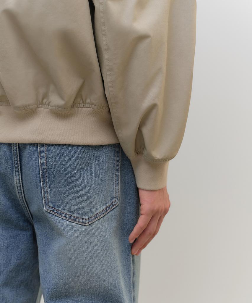 Musinsa Standard Extra Oversized Harrington Jacket [Beige]