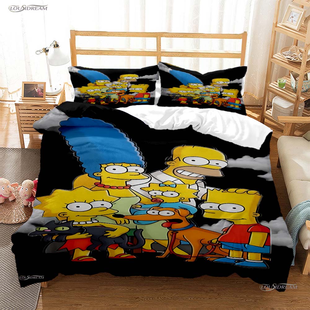 Comforter Carton Funny Casal All Season Comforter Bedding Sets Soft And S Teens Single/Double/Queen/King