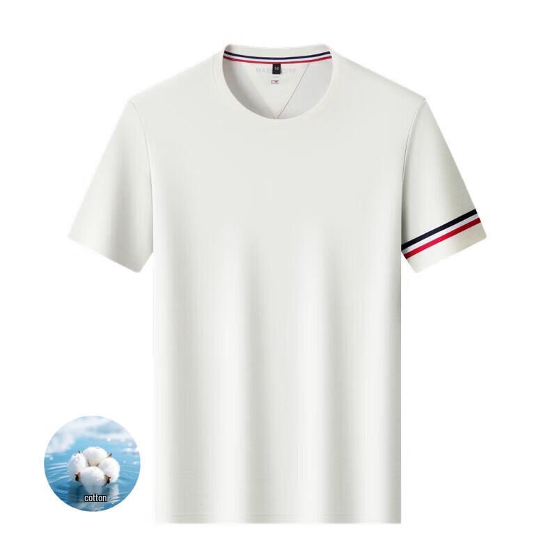 VEE KELLEN Men's Round Neck Short Sleeve Cotton T-Shirt
