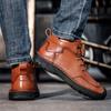 38-48 Herren Handgefertigte Echtleder Stiefel Bequeme Stiefeletten für Herren Freizeitschuhe Outdoor Workwear Schuhe