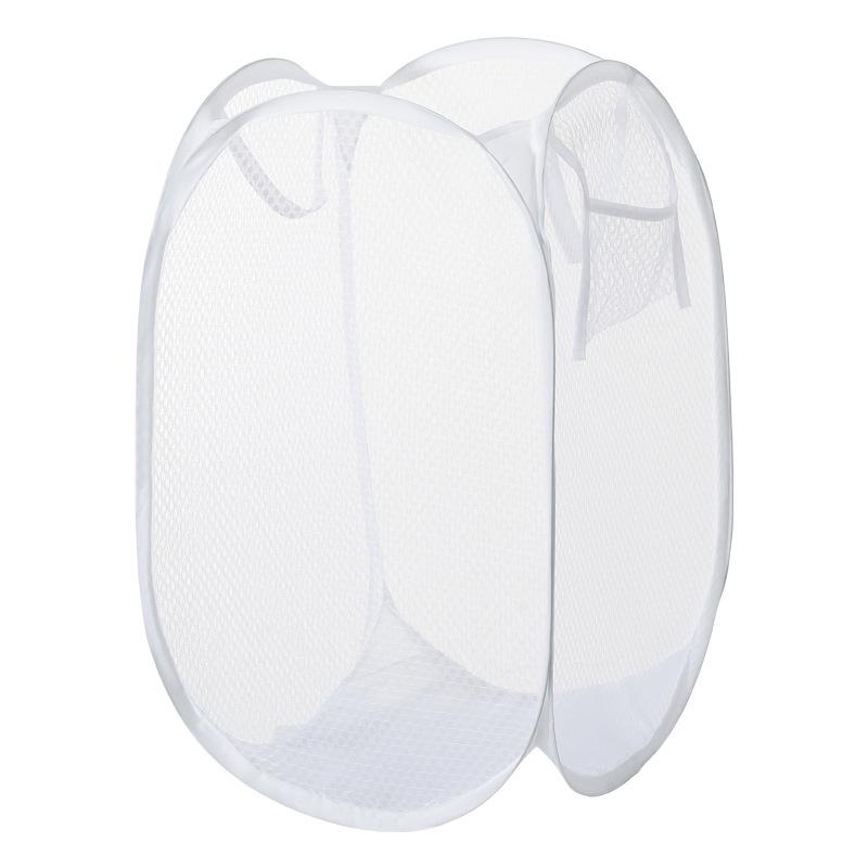 Foldable Mesh Laundry Hamper - Breathable Storage Basket for Children's Dirty Clothes
