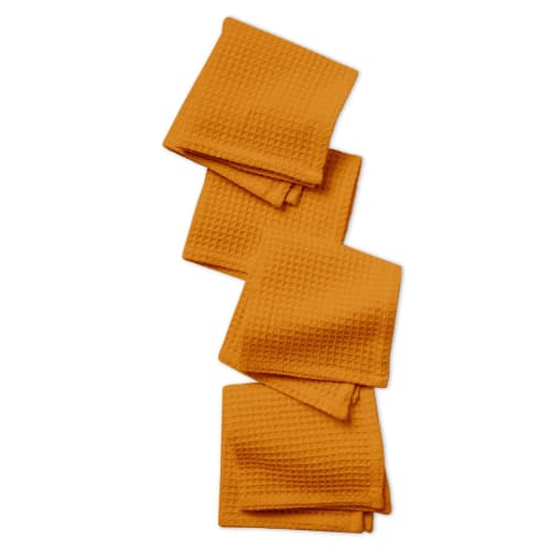 Encasa XO Cotton Dishcloths, 30x30 Cm (12.5"x12.5"), Are Highly Absorbent and Quick-drying. Washable for Easy Care. Super-soft, Multi-purpose Kitchen