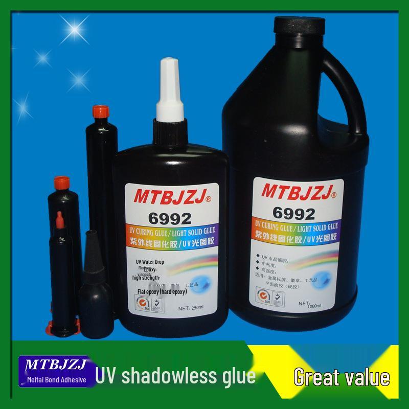 VU 6992 UV Transparent Hard Epoxy Metal Nameplate Glue