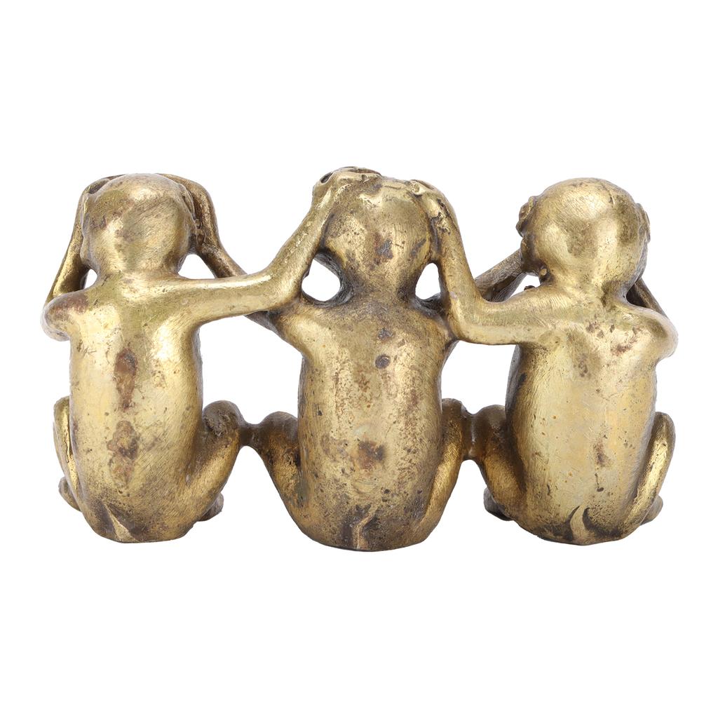 Wise Monkey Statues HearNo Evil SeeNo Evil SpeakNo Evil Monkey Ornaments for Home Office Decorations
