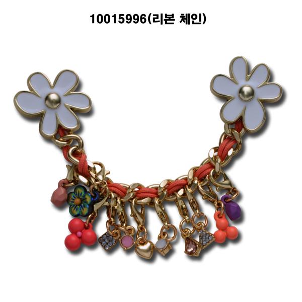 Crocs Jibbitz Blue Charm Chain Ribbon Chain Floral Dangle 10015994