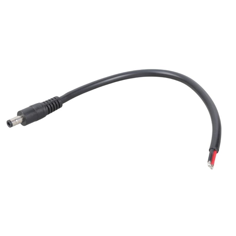 

Power Pigtail Cable 5.5mmx2.5mm Male Plug to Bare Wire Open End Power Supply Repair Cord Bare Connector Pigtail