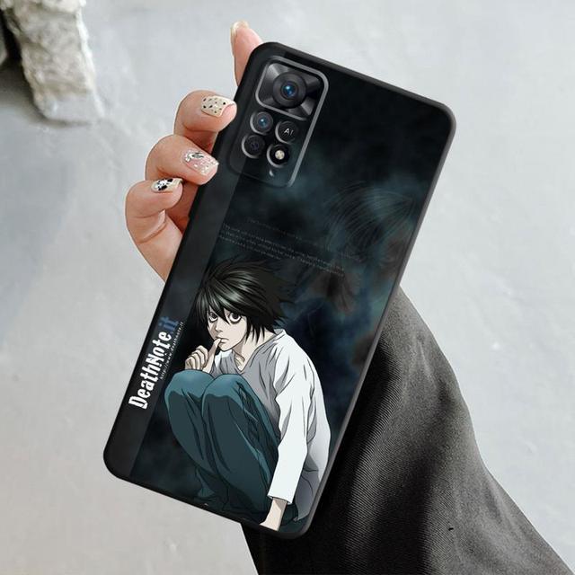 Husă Anime Death Note L Light pentru Xiaomi Redmi Note 11t 11s 11 10 8 Pro 9 9s 9t 8t pentru Mi 10 8 9a 9c 10c 12c K40 K60