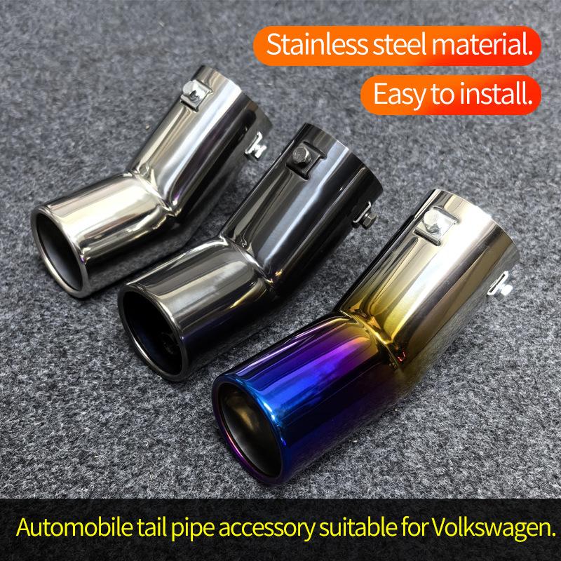 For Volkswagen Old Bora Jetta Car Universal Exhaust Pipe Decorative Curved Tailpipe