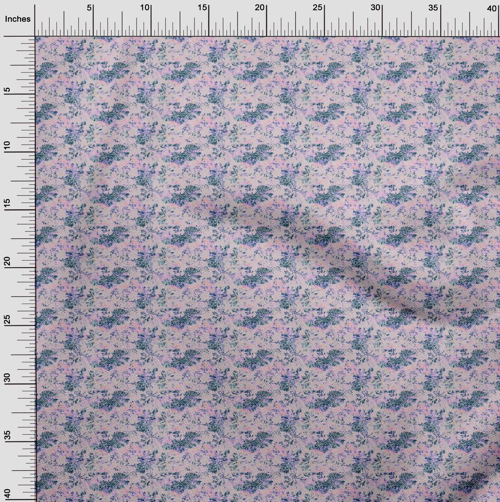 oneOone Cotton Poplin Dusty Pink Fabric Asian-Tie & Dye- Texture Quilting Supplies Print Sewing Fabric By The Yard 42 Inch