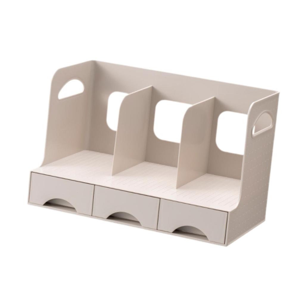 Desktop Bookshelf Office Storage Rack Book Stand for Centerpiece Home Office