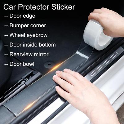 1PC 3cmx5m Car Anti Scratch Door Protector Stickers Transparent Nano Tape Auto Trunk Sill Scuff Protector Film Bumper Door Edge Protective