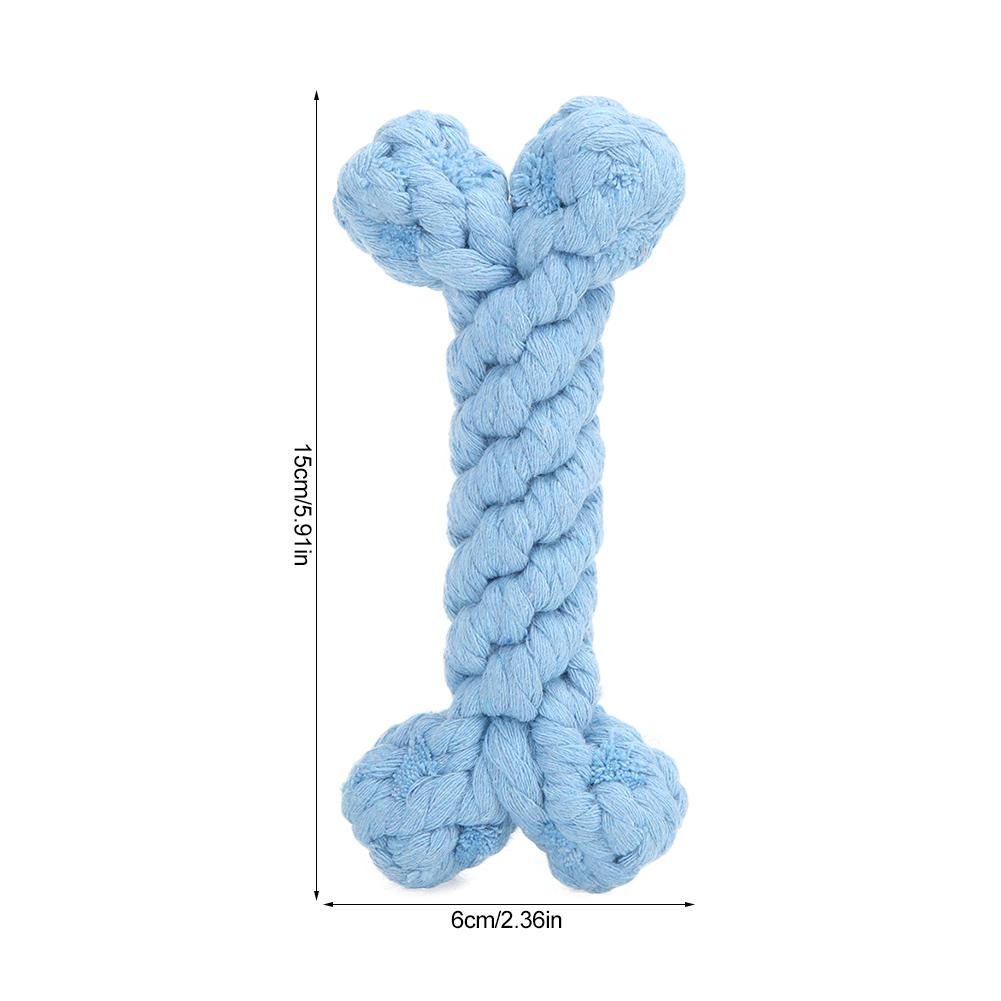 Cartoon Animal Shape Pure Manual Weaving Pet Cotton Rope Biting Chewing Molar Toy for Dogs