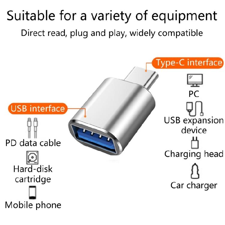 Type C Male To USB 3.0 Female Adapter USB C Male To USB A 3.0 Female Convertor Portable Type C Adapter Easy To Use